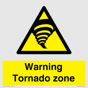 Warning Tornado zone